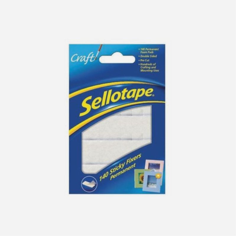 SELLOTAPE STICKY FIXERS 12mm x 25mm PACK OF 140