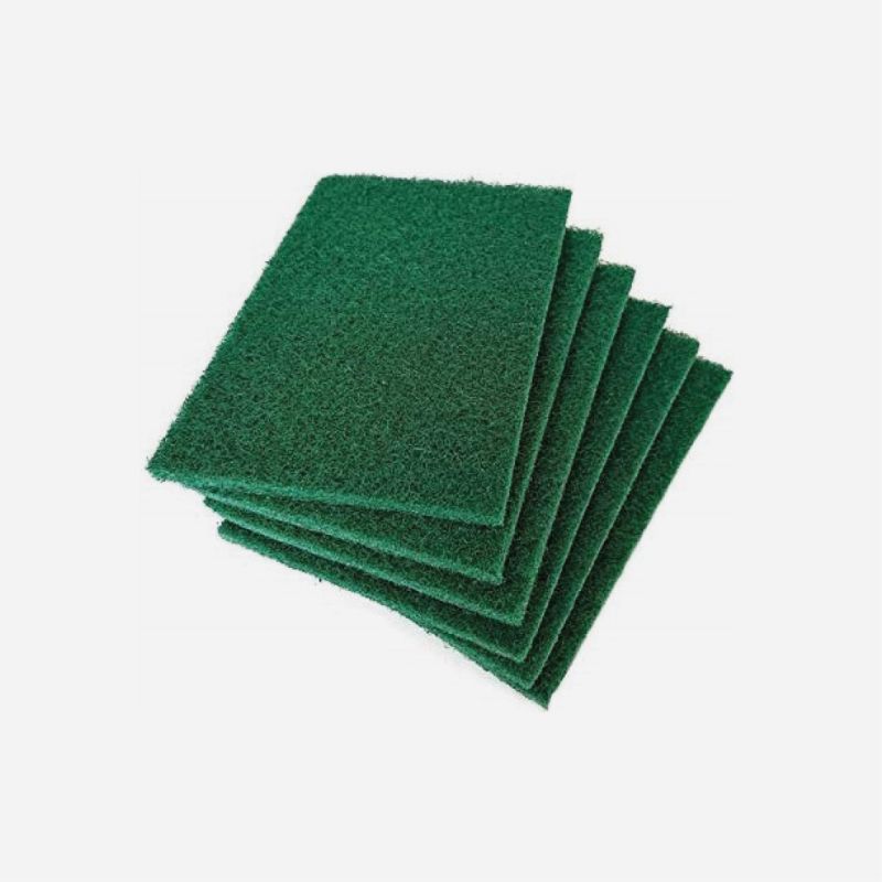 GREEN SCOURING PAD 22 x 15cm PACK OF 10