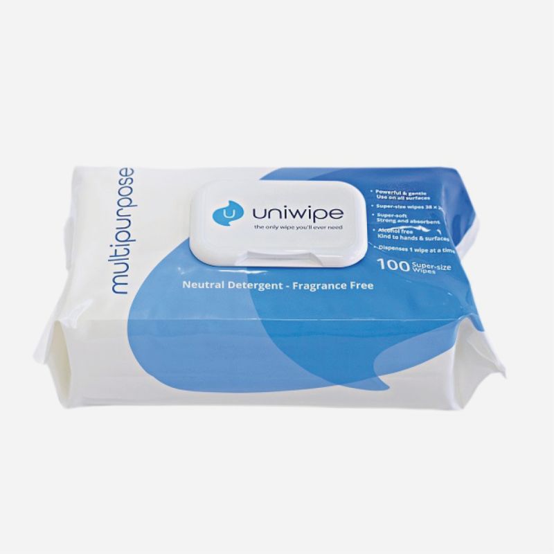 CLEANING WIPES MULTIPURPOSE PACK OF 100 UNIWIPE