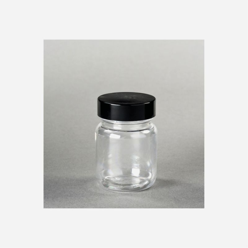 CLEAR TALL PLASTIC JAR 400ml CONTAINER