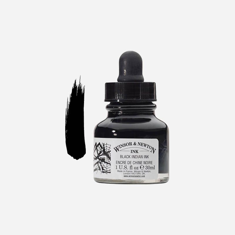 WN DRAWING INK 30ml BLACK INDIAN INK (Spider)
