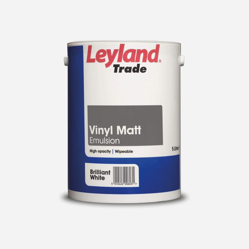 LEYLAND TRADE EMULSION VINYL MATT BRILLIANT WHITE 5l