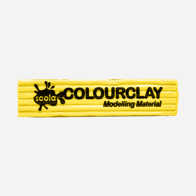 SCOLA COLOUR CLAY 500g YELLOW BULK PACK OF 24