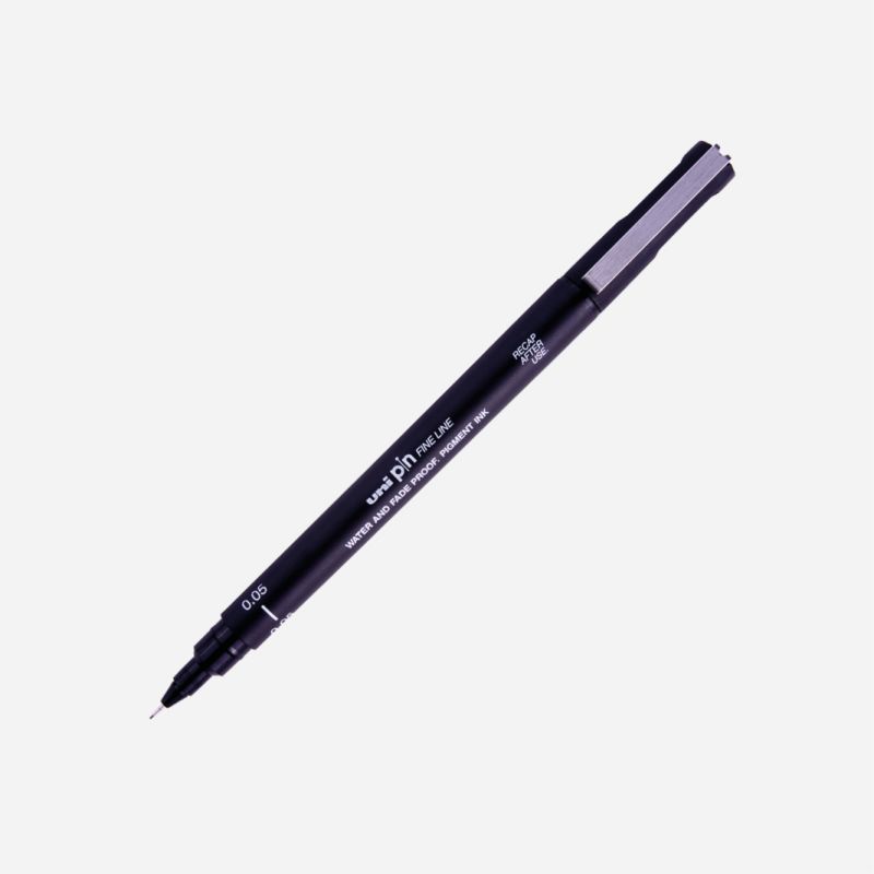 Uni-Pin Black Fineliner Pen 0.05