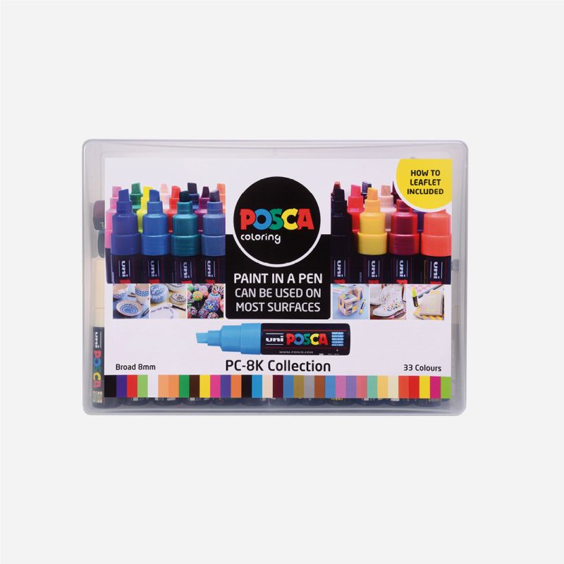 POSCA MARKERS PC-8K COLLECTION BOX 33PC