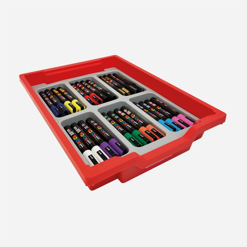 POSCA PC-5M MARKERS 48 ASSORTED IN A GRATNELLS TRAY