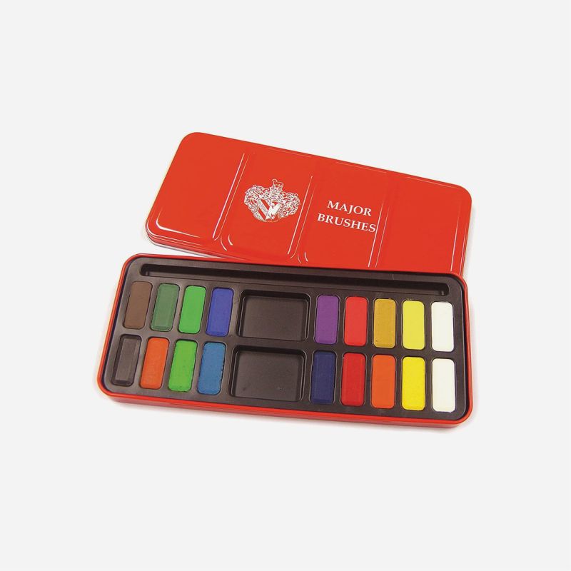 RED WATERCOLOUR TIN 18 WHOLE PANS