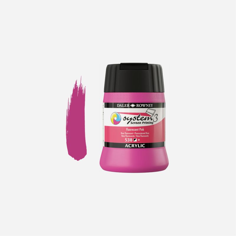 DR SYSTEM 3 SCREEN PRINT 250ml FLUORESCENT PINK