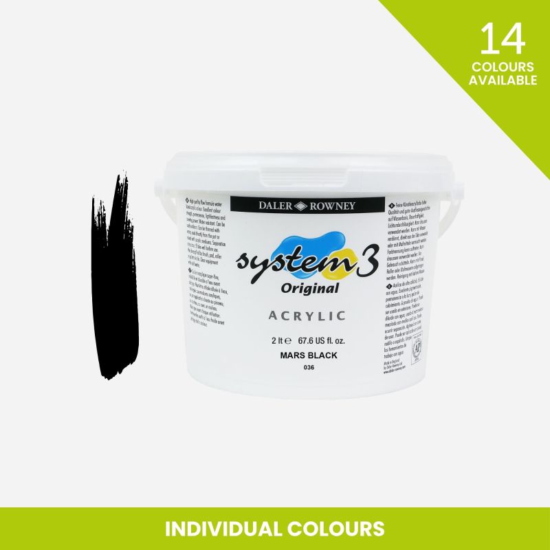 DALER ROWNEY SYSTEM 3 2LITRE ACRYLIC 