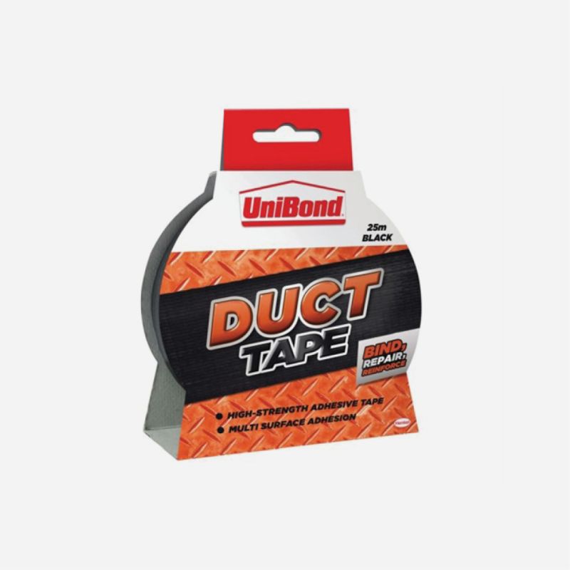 UNIBOND DUCT TAPE 50mm x 25m BLACK