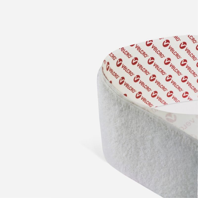 VELCRO&reg; BRAND STICK ON LOOP WHITE 20mm x 25m