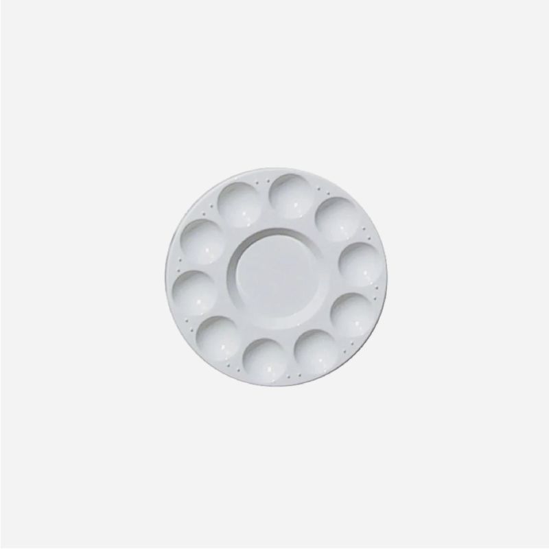 PLASTIC CIRCULAR 10 WELL PALETTE 6605