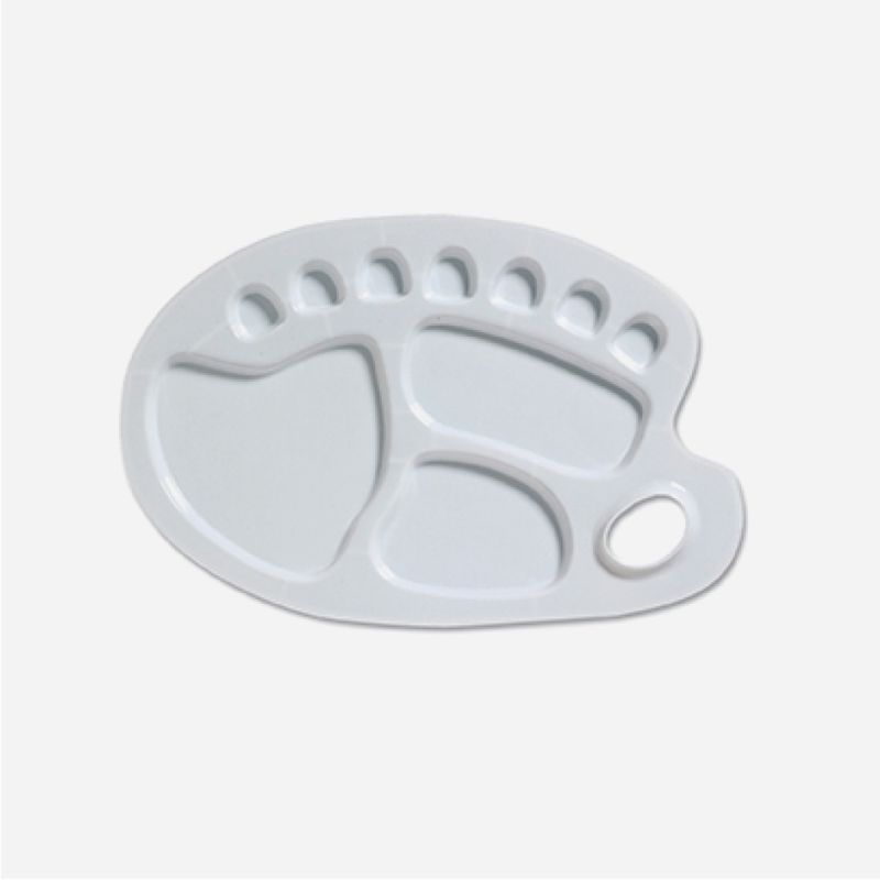 LARGE PLASTIC KIDNEY SHAPED PALETTE