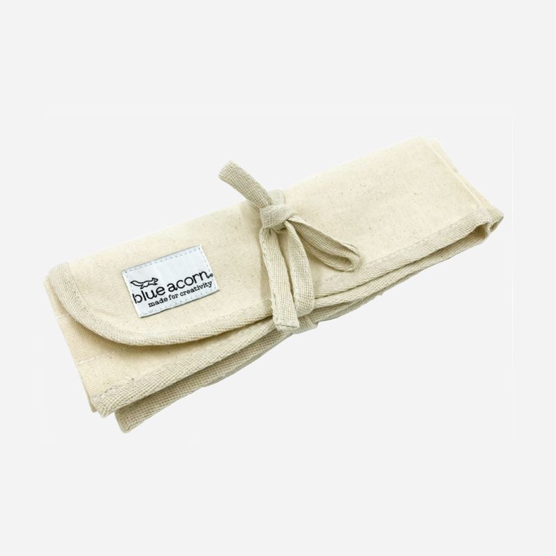 BLUE ACORN CANVAS BRUSH ROLL