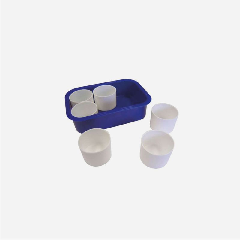 PLASTIC PAINT TRAY WITH 6 POTS