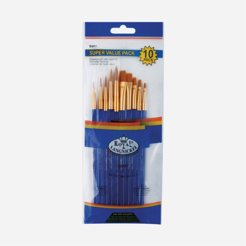 ROYAL SYNTHETIC SVP7 SET OF 10 BRUSHES