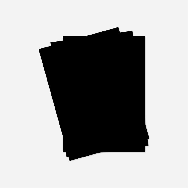 BLACK CARD 270gsm 50 SHEET PACK  340 microns