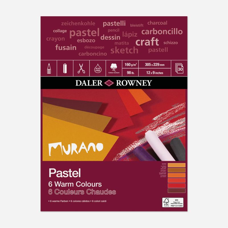 DR MURANO PASTEL PAD WARM COLOURS