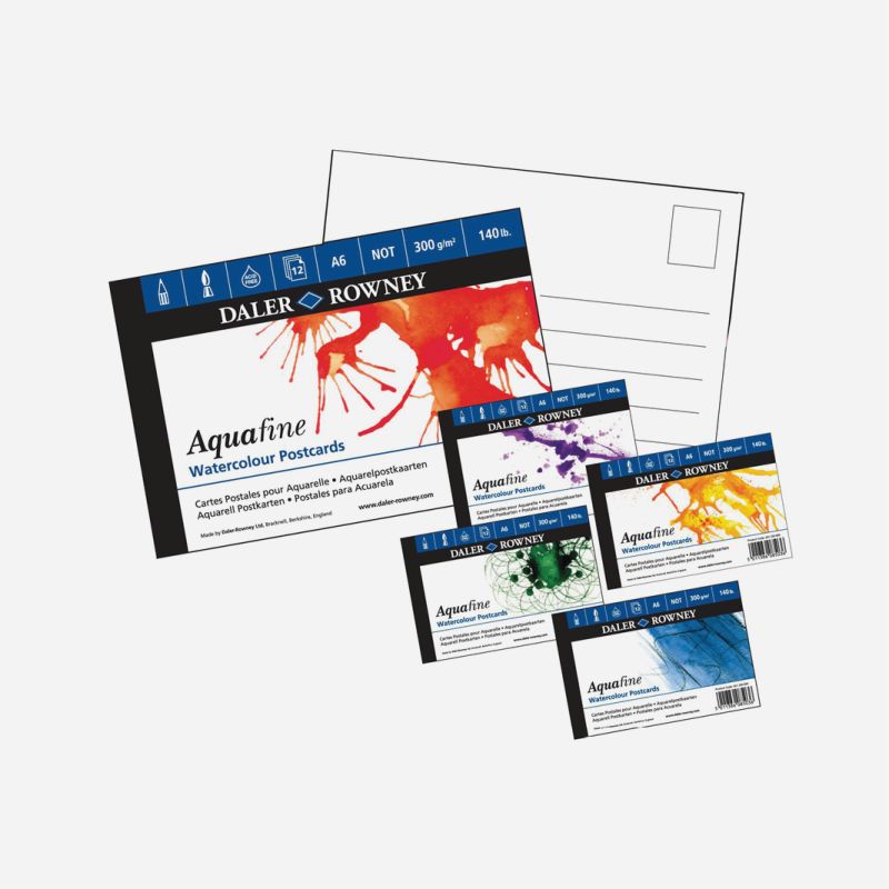 DR WATERCOLOUR POSTCARD PAD A6 12SHEETS