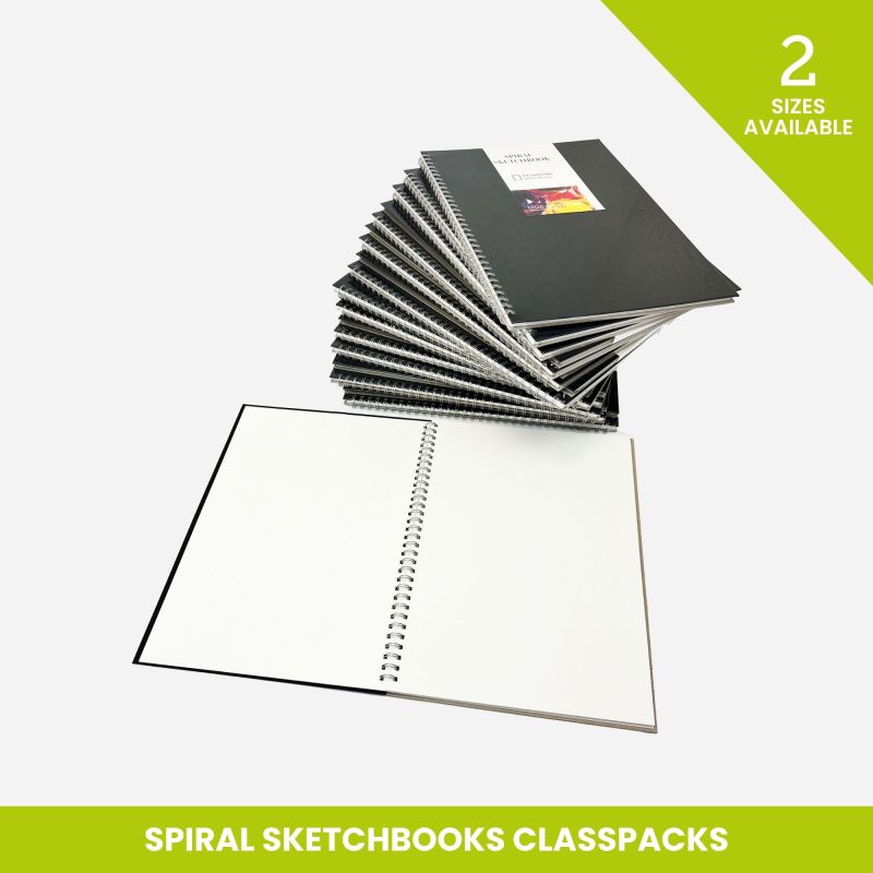 BLUE ACORN SPIRAL SKETCH BOOK 35 SHEETS 150gsm – BULK PACKS