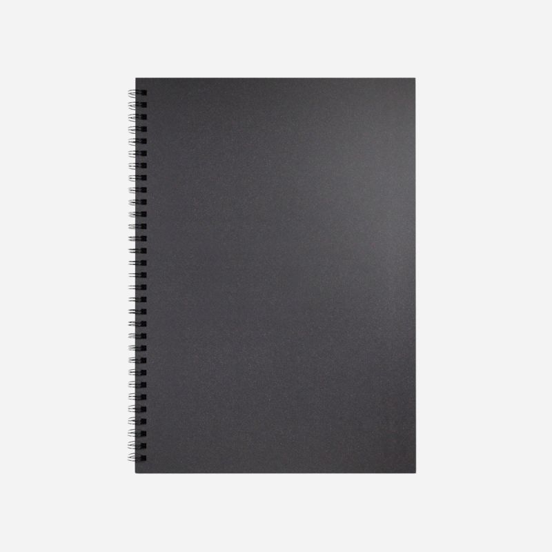 BLUE ACORN SPIRAL A3 BLACK PAPER SKETCH BOOK