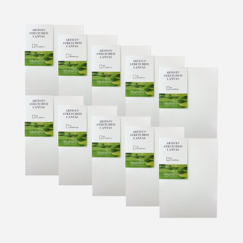 STRETCHED CANVAS 18mm A4 BULK BOX OF 10