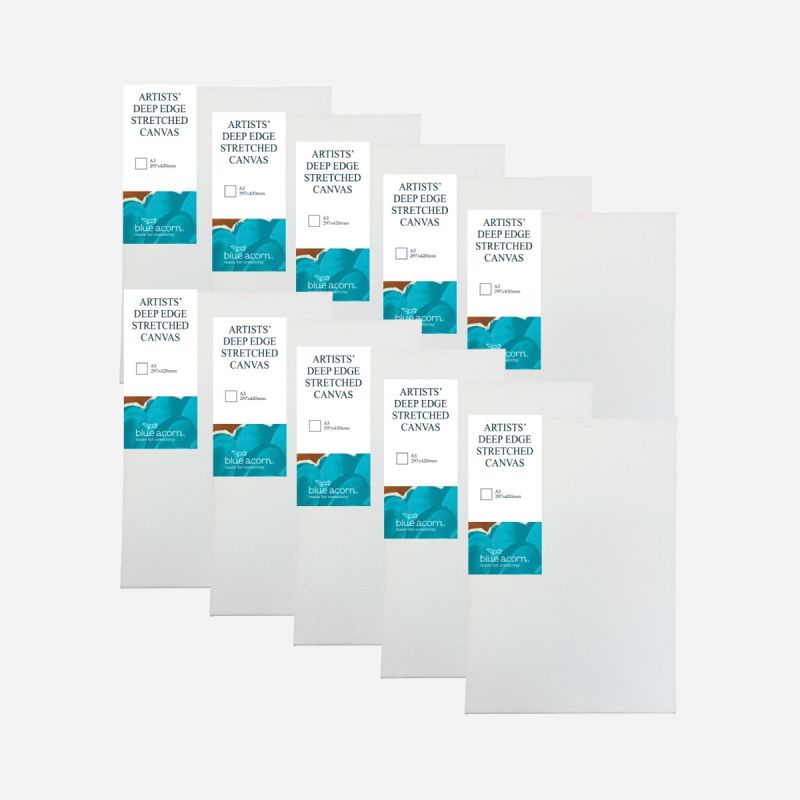 STRETCHED CANVAS 40mm A3 - BULK BOX OF 10
