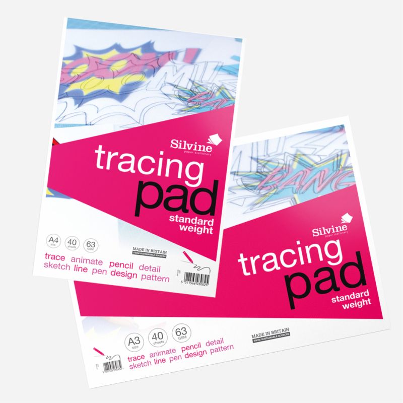 SILVINE TRACING PAD 63gsm 40 SHEETS