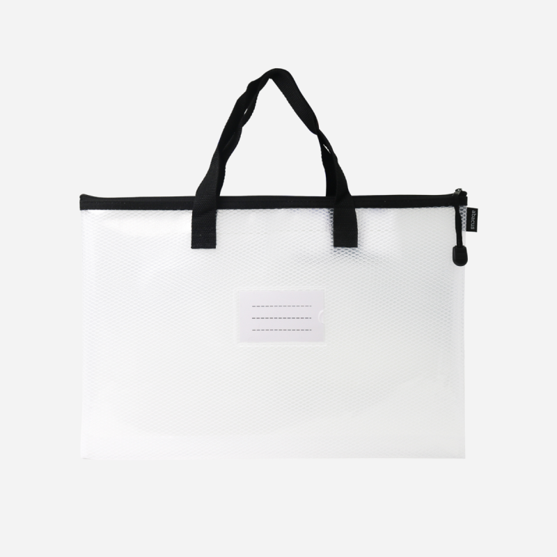 ABACUS ESSENTIALS HANDLED A3+ ZIP MESH GUSSET BAG