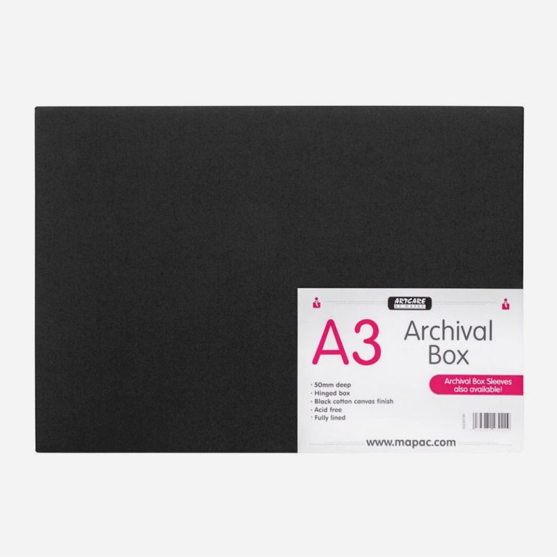 ARCHIVAL BOX A3 50mm CLAMSHELL