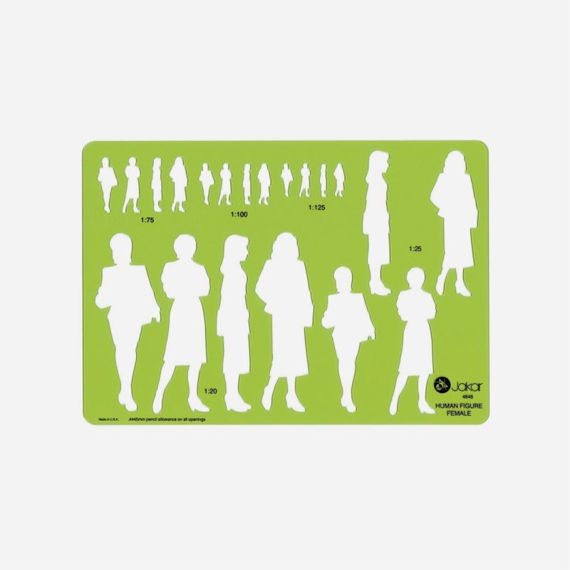 FEMALE HUMAN STENCIL