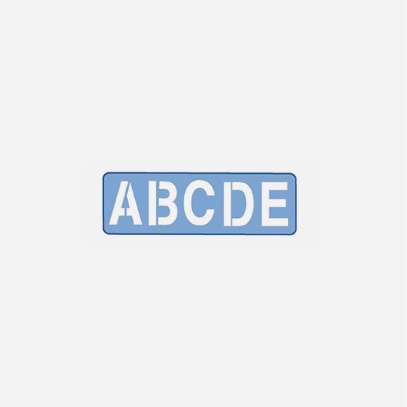LETTERING STENCIL 100mm    H72