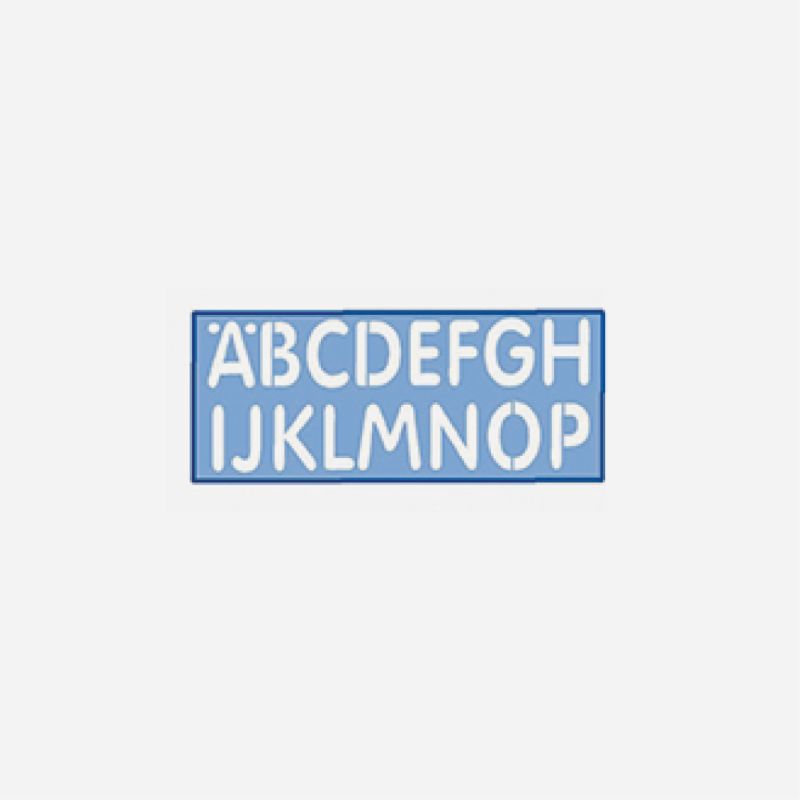 LETTERING STENCIL 50mm H57