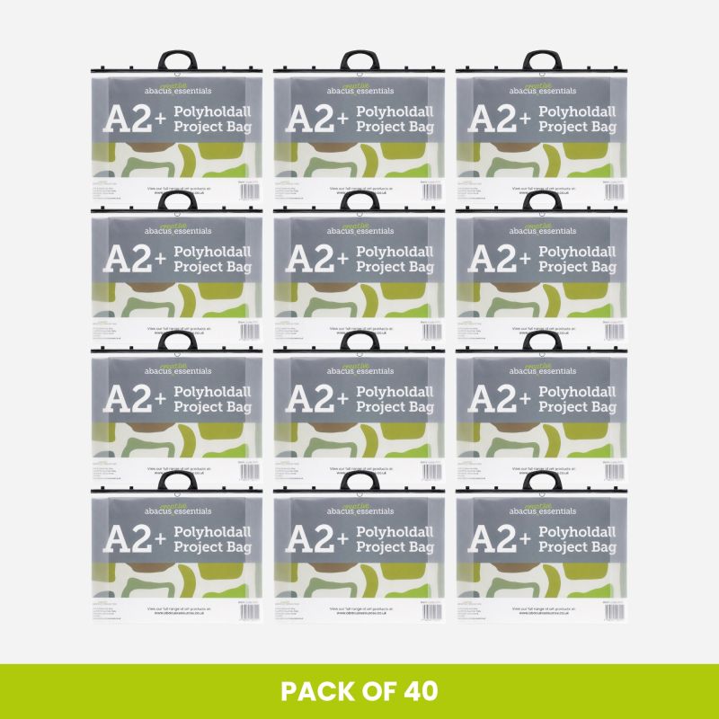 ABACUS ESSENTIALS A2+ PROJECT BAG BULK PACK OF 40
