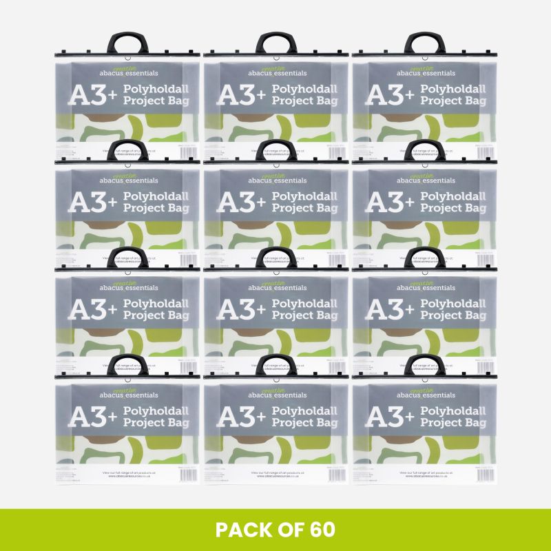 ABACUS ESSENTIALS A3+ PROJECT BAG BULK PACK OF 60