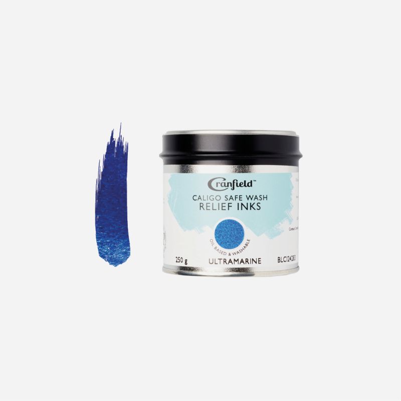 CALIGO SAFE WASH RELIEF INK 250gm TUB ULTRAMARINE