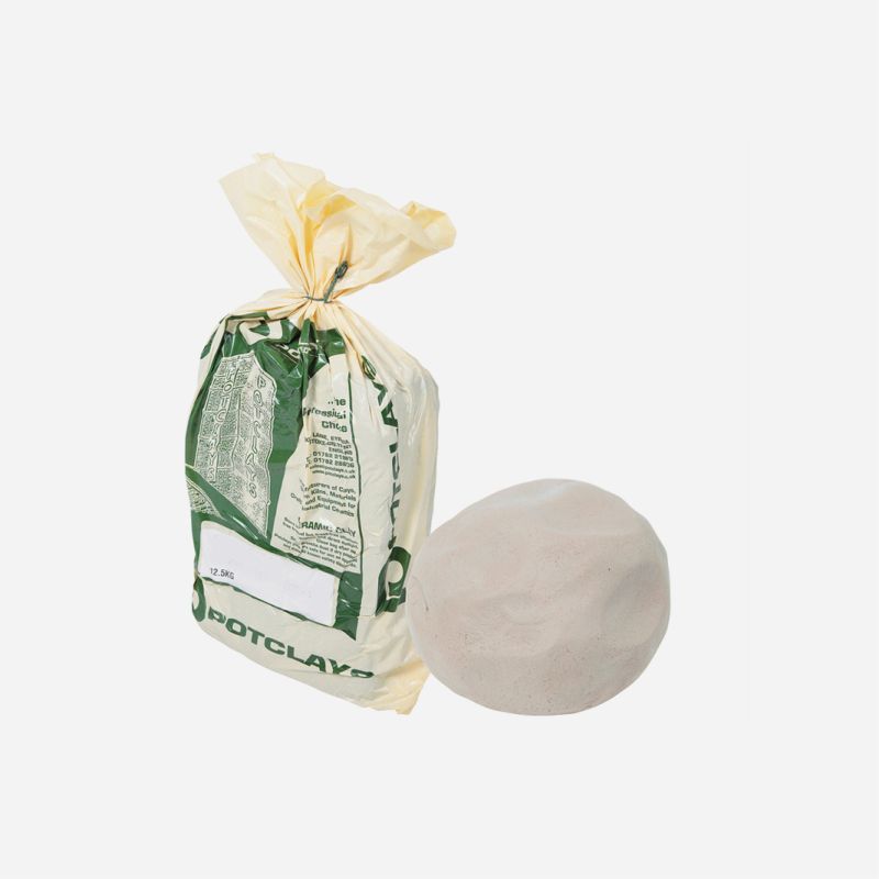 STUDIO WHITE EARTHENWARE KILN CLAY 12.5kg