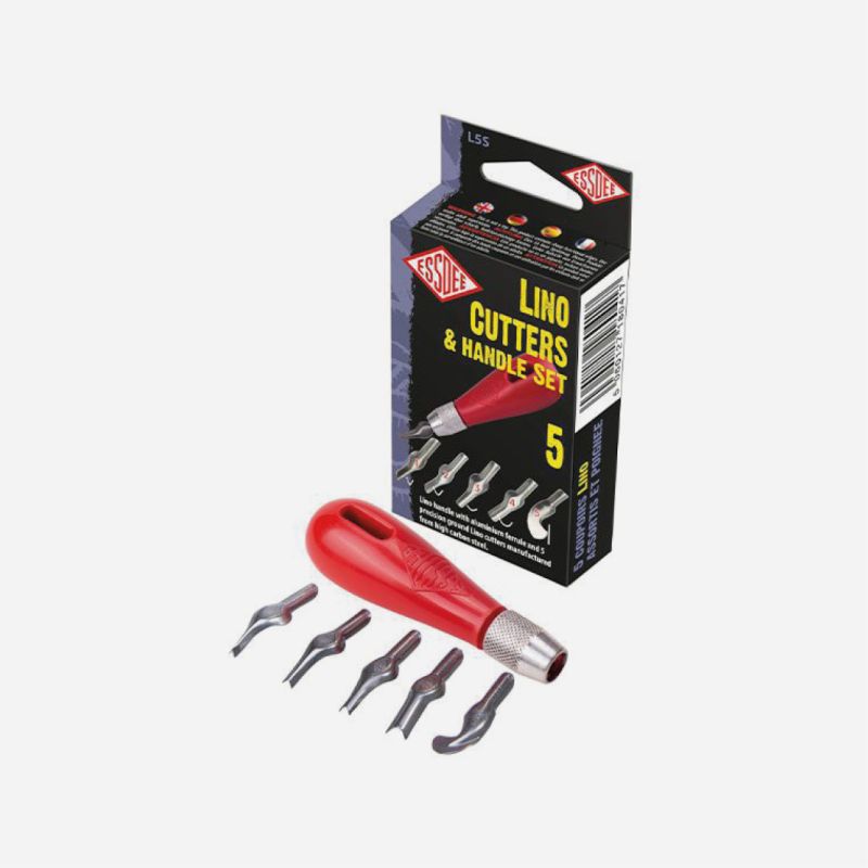 LINO CUTTING SET L5S HANDLE & 5 ASSORTED CUTTERS ESSDEE