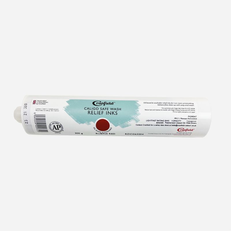 CALIGO SAFE WASH RELIEF INK 300g CARTRIDGE RUBINE RED