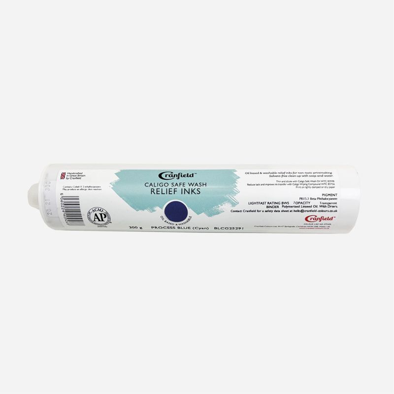 CALIGO SAFE WASH RELIEF INK 300g CARTRIDGE PROCESS BLUE