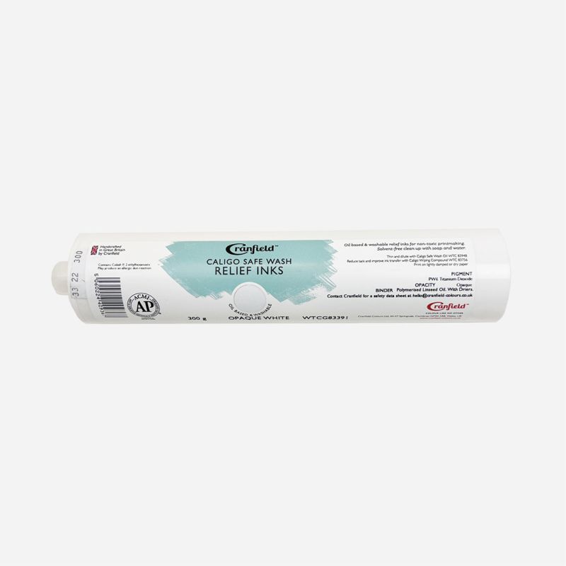 CALIGO SAFE WASH RELIEF INK 300g CARTRIDGE OPAQUE WHITE