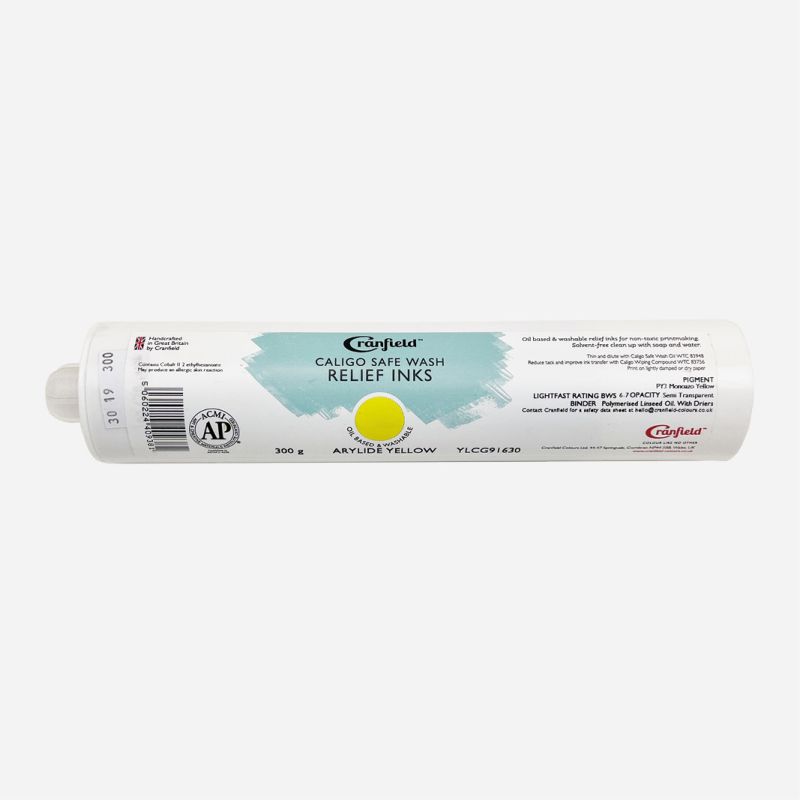 CALIGO SAFE WASH RELIEF INK 300g CARTRIDGE ARYLIDE YELLOW