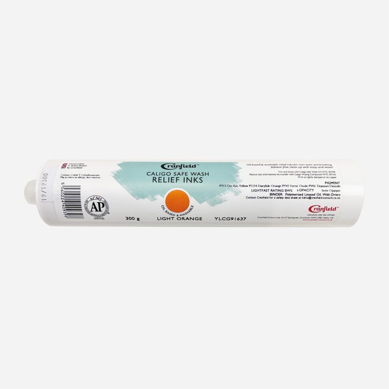 CALIGO SAFE WASH RELIEF INK 300g CARTRIDGE LIGHT ORANGE
