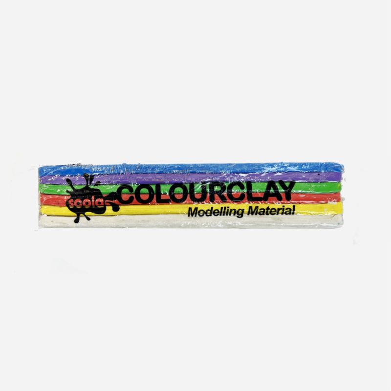 SCOLA COLOUR CLAY 500G RAINBOW BULK PACK OF 24