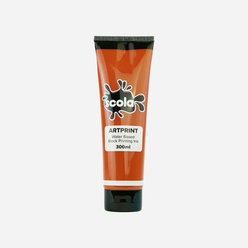 BLOCK PRINTING W/C INK 300ml ORANGE