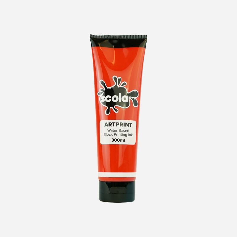 BLOCK PRINTING W/C INK 300ml RED