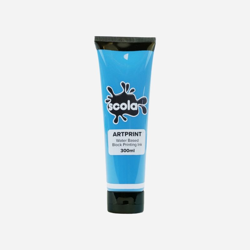 BLOCK PRINTING W/C INK 300ml TURQUOISE