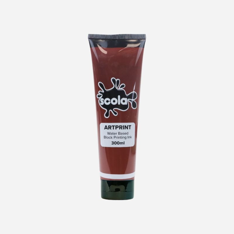 BLOCK PRINTING W/C INK 300ml BURNT UMBER