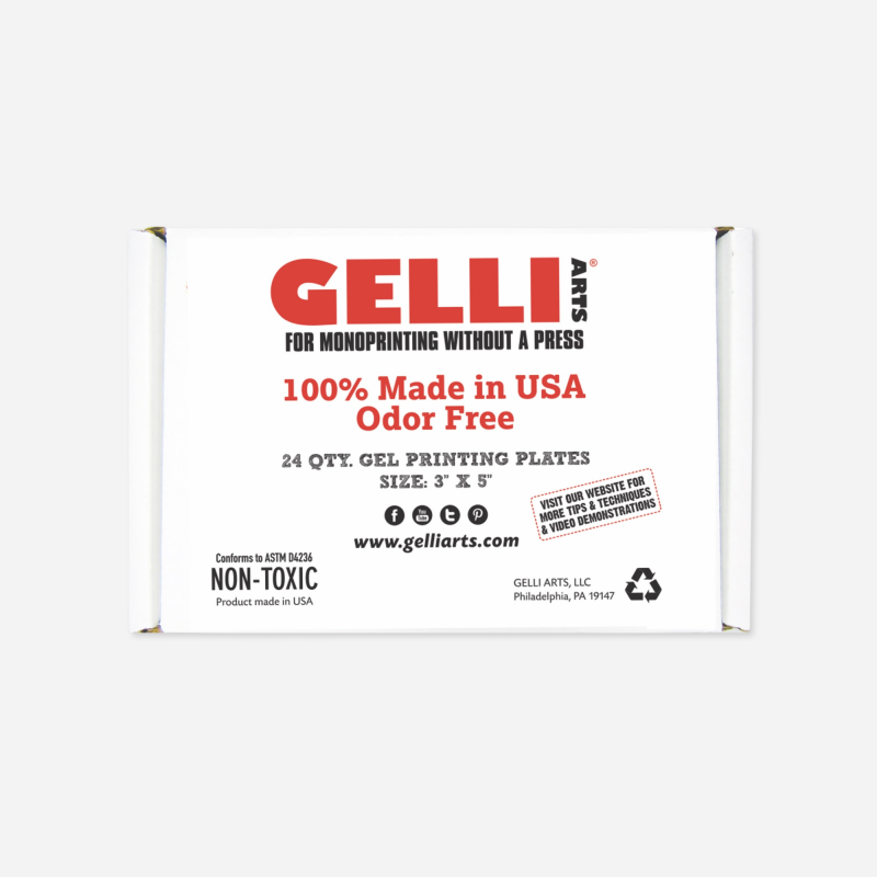 GELLI PRINTING PLATE CLASSPACK 3" x 5" BOX OF 24 