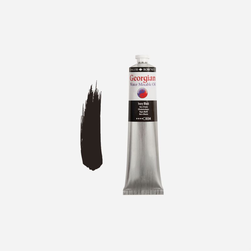 DALER GEORGIAN WATERMIXABLE OIL 200ml IVORY BLACK